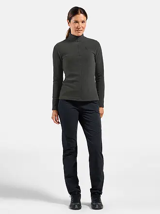 ODLO | Damen Unterzieh Zipshirt Roy | schwarz